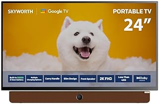Compare 24" FHD Lifestyle Smart TV, CampingOutdoor TV, Google TV, 60Hz, Builtin up to 3 Hrs Battery, 2Year Warranty, 24LP60G White at KSA Price