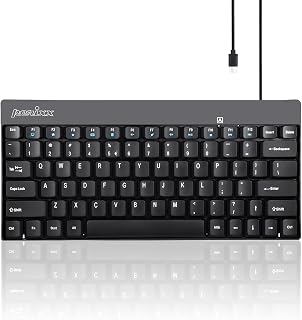 Perixx PERIBOARD-422 Wired USB-C Mini Keyboard, USB…