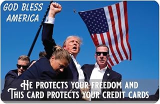Compare Trump RFID Blocking  Credit Protector Patented  Perfect Accessory and Gift  Protects Your Information From Being Stolen  Insert Into Wallet for Instant Protection at KSA Price