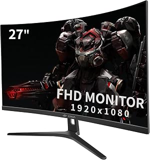 CRUA 27 Inch 180HZ Curved Gaming Monitor, Full…
