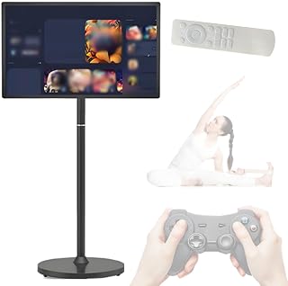 21.5 inch FHD Smart Portable TV,Rolling TV on…