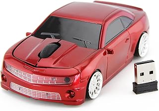 Syrisora Sports Car Shaped Wireless Computer Mouse,…