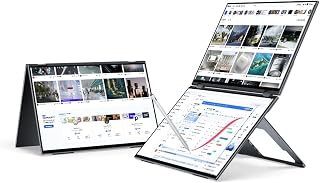 Compare EHOMEWEI Dual Stacked Monitor 16"*2 Laptop Expansion Screens 2560 * 1600 * 2 60Hz 100DCIP3 HDR for Windows MacOS X2 Pro at KSA Price