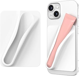 Compare DOB SECHS Silicone Lip Holder for Cell Phone Lipstick Lip Glaze Phone Case Back Stick On Holder for iPhone and Android Phones, Grey at KSA Price