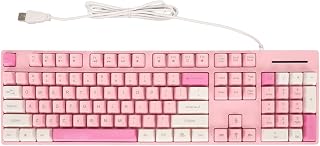 Compare gernie 104 Keys Wired Keyboard, Ergonomic Mechanical Gaming Keyboard with 12 Multimedia Keys, Plug and Play Keyboard USB Wired Mechanical Computer Keyboard for Laptop Desktop at KSA Price