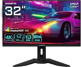 Compare Gigabyte M32U 31.5 Inch SS IPS 4KUHD 3840 x 2160 144Hz HDMI 2.1 Adaptive Sync Gaming Monitor, Black, M32UEK at KSA Price