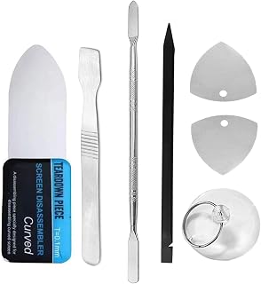 Compare 7 in 1 Mobile Phone Opening Repair Tool, Ultra Thin 0.1 mm  Curved Opening Tool, Metal Plastic Pry Tool, Opening Pick, Suction Cup, for Smartphone Disassembly and Repair at KSA Price