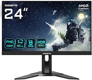Compare Gigabyte G24F 2 24" FHD Gaming Monitor  1920 x 1080, 165Hz, 1ms, 300 cdm², AMD FreeSync Premium, HDR Ready, Displayport 1.2, HDMI 2.0 at KSA Price
