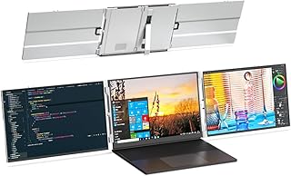 Compare VSDISPLAY 15 Inch 1080P FHD IPS Laptop Screen Extender, One USBC Cable for Three Monitors, Dual Travel Screen for 1217 Inch Laptops at KSA Price