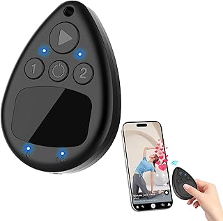 Compare Wireless Auto Clicker for i Phone, Bluetooth Phone Screen Tapper with Battery for Hands Free, Silent & Adjustable Speed Finger Clicker for Live Broadcasts Likes, Gaming, Reward Task at KSA Price