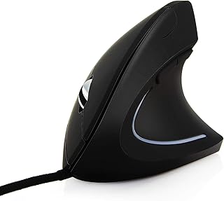 Compare Wired Vertical Mouse Adjustable DPI Laptop Desktop Computer Mouse Optical for Right Hand at KSA Price