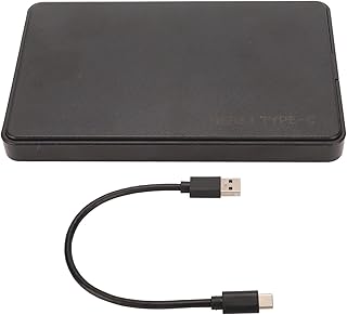 Hard Drive Enclosure, 2.5in USB3.1 Type C, 10Gbps…