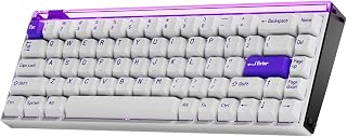Compare MelGeek MADE68 Pro Hall Effect Magnetic Gaming Keyboard, Hot Swappable Switches, 65% Layout RGB Snap Tap  Purple at KSA Price