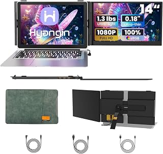 Hyangin 14" Laptop Screen Extender, Ultra-Thin…