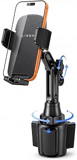 Compare LISEN Upgraded Version Cup Phone Holder for Car 360° Adjustable Long Neck Car Phone Mount Golf Cart Phone Holder, Truck Jeep Accessories for iPhone 17 Air Pro Max Samsung Google and All 47'' Phone at KSA Price