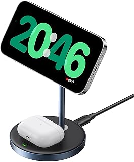 UGREEN MagFlow Wireless Charger Stand 2 in 1 Qi Magsafe…