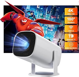 Compare Mini Projector with WiFi and Bluetooth, Portable Outdoor Projector Support 4KAuto Keystone Correction, Compatible with SmartphoneTV StickPCLaptop at KSA Price