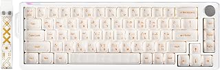 Compare EURCRBU 68Key Mechanical Keyboard, Mingyue Axis RGB Backlight, Compact Mini Keyline Separated, Supports English and Arabic Bilingual input, for PC, Mac Esports Portable Keyboard  White at KSA Price