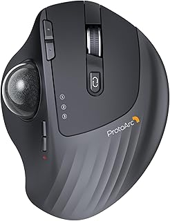 ProtoArc Wireless Trackball Mouse, EM01 NL Ergonomic…