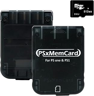BITFUNX PSxMemCard PS1 Memory Card - Supports…