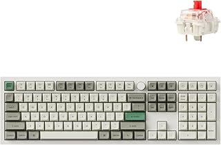 Compare Keychron Q6 Max QMKVIA Bluetooth Wireless 2.4 GHzUSBC Wired Custom Mechanical Keyboard, Full Size Programmable Knob RGB Backlit HotSwappable Gateron Red Switch for Mac Windows Linux  White at KSA Price
