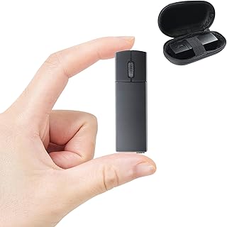 Compare Wireless Mouse Bluetooth Mini Silent DualMode 2.4GHz & Bluetooth Computer Mice with Case Lightweight Rechargeable Portable Small Wireless Mouse for Laptop PC Desktop MacBook Tablet Kids Gift, Black at KSA Price