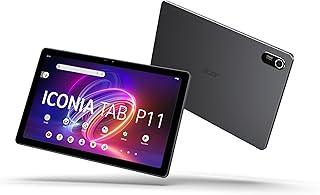Compare Acer Iconia Tab P11, 2K WUXGA IPS Touch Tablet with Portfolio Case MediaTek MT8781, 8GB RAM, 128GB SSD, Bluetooth, USBC, WiFi, MicroSD, Android 14, Tablet Black Metal Finish at KSA Price