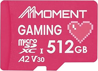 Compare MMOMENT 512GB Gaming Memory Card, Micro SDXC Card, A2, UHSI, U3, V30, Class10, Up to 160MBs Read and120MBs Write Speed MM23 PRO at KSA Price