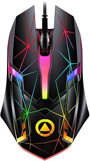 Gaming Mouse G6 Wired Game Mice Colorful Backlight…