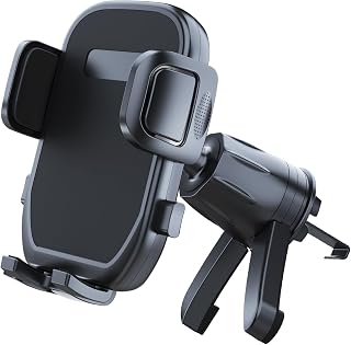 Compare Universal Car Vent Phone Holder Clip for All Smartphones, Secure Cell Phone Mount for iPhone Android Devices, Adjustable Car Vent Holder at KSA Price