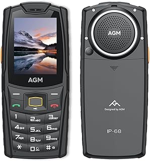 Compare AGM M6 Rugged Phone, Basic Cell Phone, 4G Feature Phone, Simple Mobile Phones, WaterproofDropProof, Large Buttons | Large Font, 109dB Powerful Speaker, Dual SIM Cards, 48+128MB, 2500mAh at KSA Price