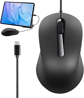 Compare Wired Mice for Laptop,Laptop Mice Wired | AntiSlip Ergonomic Game Accessories PlugAndPlay Desktop for Home Office School Men at KSA Price