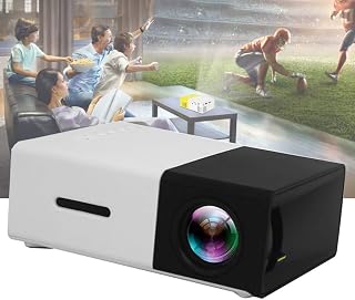 Compare Mini Portable Projector, LCD Projector Led Proyector HD 1080P Resolution Projector Home Media Video player, Compatible with PhoneLaptopHDMIAVUSB, for Children Present,Black at KSA Price