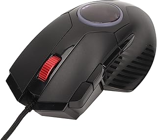 Compare Wired Mouse, Plug and Play 6 DPI Computer Mouse 8 Keys RGB Marquee Curved Ergonomic for Office for HomeBlack at KSA Price