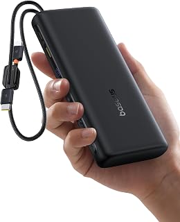 Compare Baseus EnerFill FC41 100W 20000mAh Power Bank with Builtin Cables, Black at KSA Price