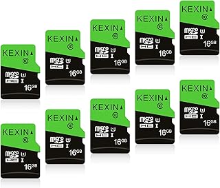 Compare KEXIN SD Cards 16GB Micro SD Card Pack of 10 Micro SDHC Memory Card TF Card with 2 Adapters at KSA Price