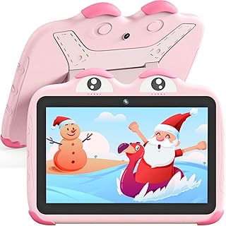 Compare YINOCHE Kids Tablet 10 inch Toddler Tablet for Kids Toddlers Android 64GB Tablets with Case WiFi Children's Tablets Dual Camera Touch Screen tabletas para niños Kids Apps Installed YouTube Pink at KSA Price