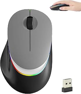 Wireless Bluetooth Mouse, Ergonomic Silent Rechargeable…