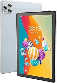Compare 10" Tablet, 6GB RAM 128GB ROM 10 Core Call Tablet PC, 2.4G 5G Dual Band WiFi Type C, IPS HD Display, 8800mAh Battery, 8MP 20MP Dual Camera for 11, White at KSA Price