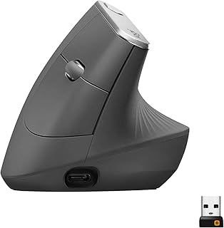 Logitech MX Vertical Wireless Mouse – Ergonomic Design…