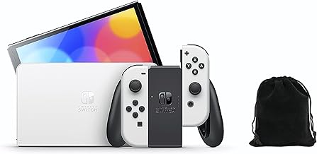 Compare Nintendo Switch  OLED Model: White, Switch Controller and Dock, Japanese Version, Compatible with US Region, Includes Storage Pouch at KSA Price
