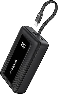 Compare Anker Zolo Power Bank, 20,000mAh 30W HighSpeed Portable Charger with BuiltIn USBC Cable, Battery Pack For iPhone 171615 Series, Samsung S25S24S23, iPad, AirPods, Huawei, Honor and More at KSA Price