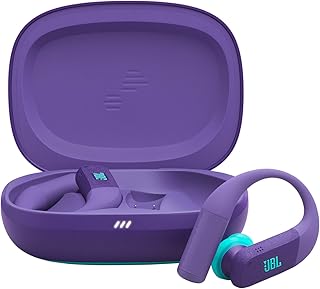 Compare JBL Endurance Peak 4 True Wireless Sports Headphones with Bluetooth and Noise Cancelling, 48 Hours Battery Life, TwistLock Secure Fit, IP68 WaterDust Protection, JBL Pure Bass Sound, Purple at KSA Price