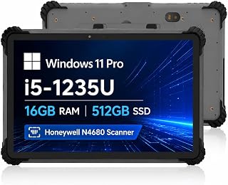 ST13-U Rugged Tablet with Barcode Scanner, 13.3"…