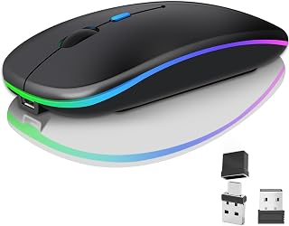 Wireless Bluetooth Mouse for Laptop, Rechargeable…