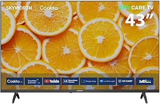 Compare SKYWORTH 43E5000G  43" FHD 1920 x 1080 60Hz LED TV with Coolita 3.0, HDR10, Dolby Audio, 2 HDMI, 2 USB, Game Mode, Eye Care 2.0, Trochilus Extreme 2.0, and Website Browser. 2 Years Warranty at KSA Price