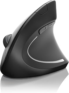 Compare Wireless Vertical Ergonomic USB Mouse  Optical Model without cable  Mice with Ergonomic design  prevention against mouse arm tennis elbow  For Laptop Desktop PC Computer Macbook at KSA Price