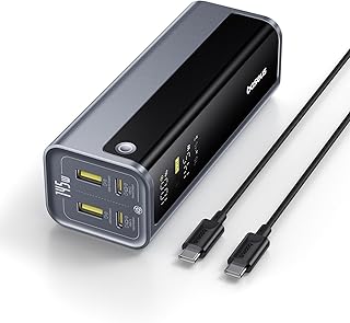 Baseus Laptop Power Bank, 20800mAh 145W Portable Charger…