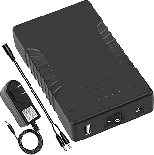 Compare Talentcell Rechargeable 12V 6000mAh5V 12000mAh DC Output Lithium ion Battery Pack for LED StripCCTV CameraTelescopeModem and More, Portable Liion Power Bank with 12.6V Charger, Black at KSA Price