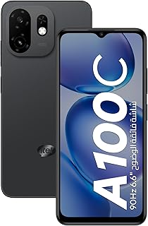 Compare ITEL A100c, 4G Smartphone, 64GB Storage, Pure Black, Android 14, 2GB RAM, Unisoc T7100, 6.6inch IPS LCD, 1570x720, 90Hz at KSA Price